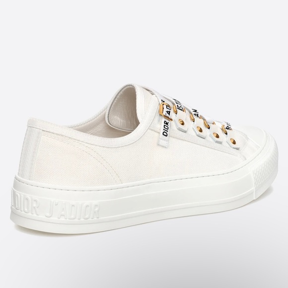 CHRISTIAN DIOR WALK'N'DIOR SNEAKER Cotton Canvas Size 38 EU 8 US - Picture 3 of 16